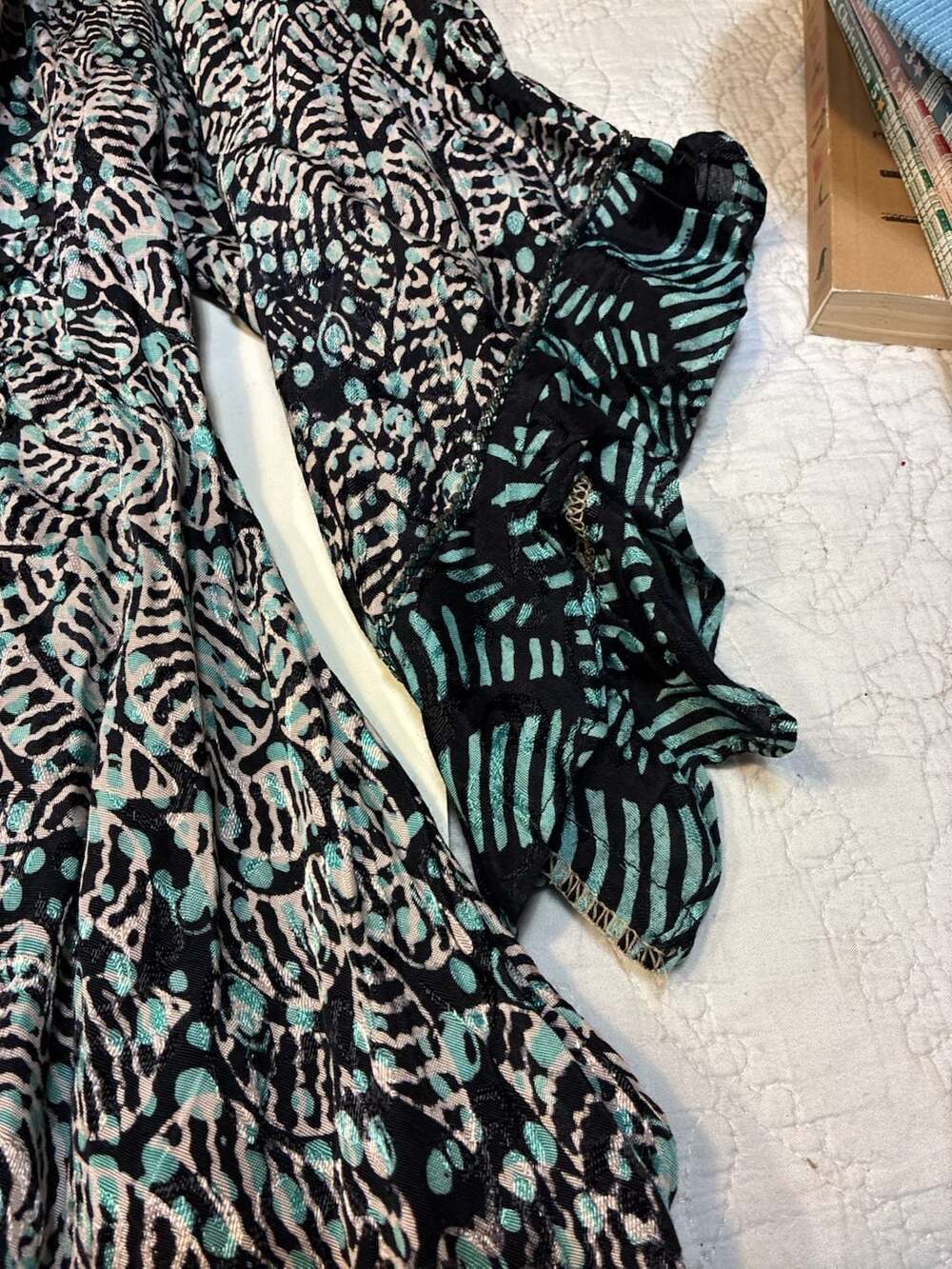 Gonita Batik Boutique Beaded V-Neck Maxi Dress - Picture 2 of 8